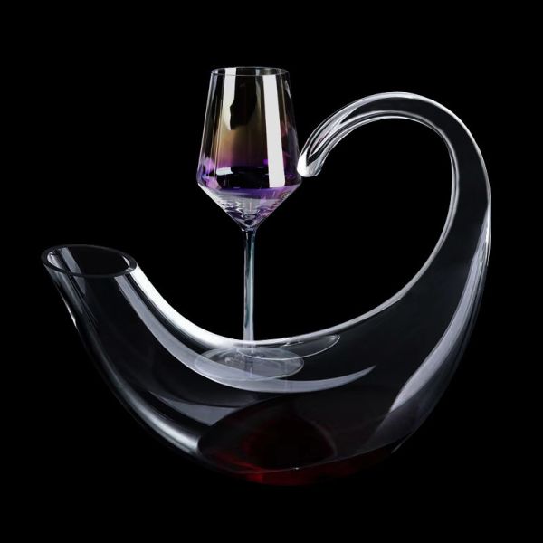 Wholesale Bulk Handcrafted Crystal Wine Decanter Aerator | 750mL Distributor-Ready Luxury Carafe