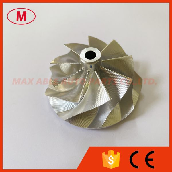 G25-550 reverse 48.35/60.00mm 9+0 Blades Point milling turbo aluminum 2618/Milling/billet compressor wheel