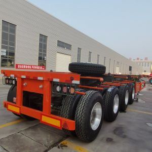 2 Axle Terminal Port Container Skeletal Chassis Truck Semi Trailer With Fuwa /