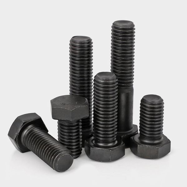 Class 12.9 Left Hand / Reverse Threaded Hex Head Screws Extreme Strength Black