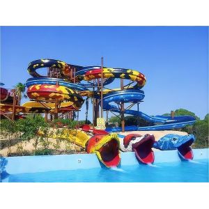 Children Aqua Water Park Slide Private Pool Fiberglass Slide Rides