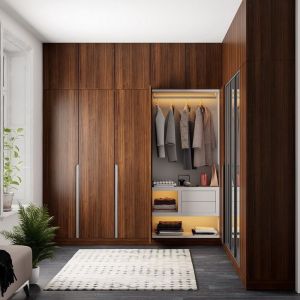 Design Solid Wood Bedroom Wardrobe for YALIG 2024 2D / 3D Wooden Material