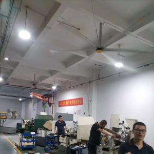 Hvls Industrial Ceiling Fan with Pmsm Motor and Aluminum Blades Customization