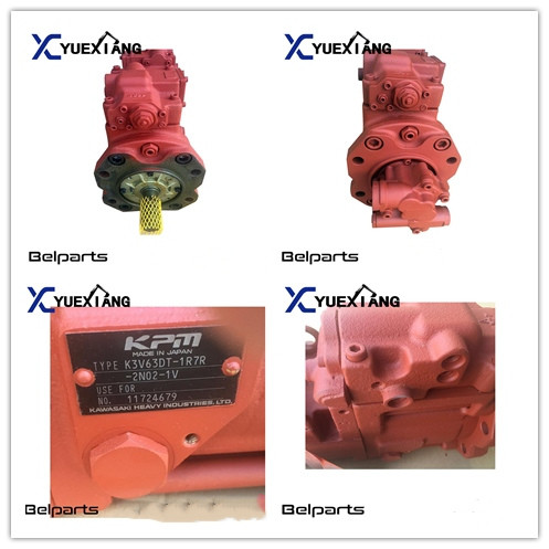K3V63DT -1R7R Excavator Spare Parts High Presssure Red Hydraulic Pump Repair
