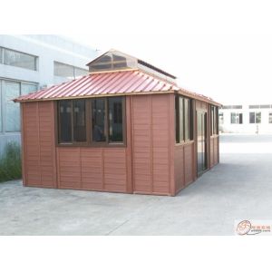 Wood Plastic Composite Panel House Security Restroom and WPC Construction