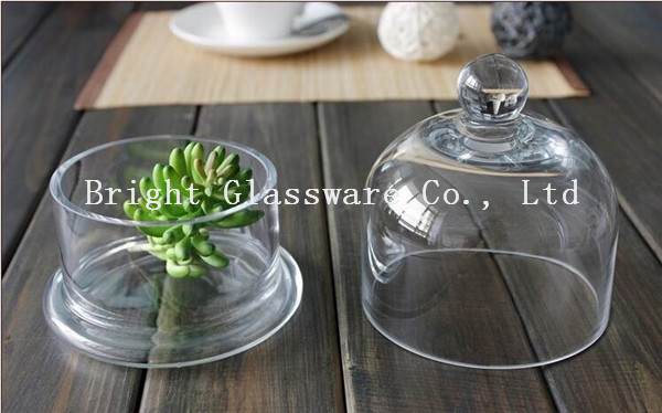 Clear handmade glass lamp shade glass cake cover