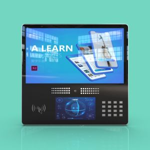 JP1801 18.5+7-Inch Dual-Screen Face Recognition Access Control Terminal Supports