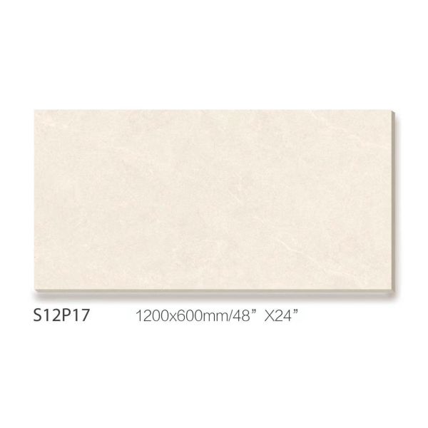 Beige 600x1200mm Soft Glazed Porcelain Wall Tile W.A 0.5%