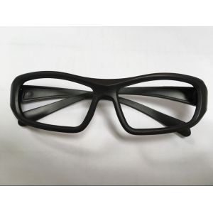 Disposable Cinema 3D Glasses Linear Polarized Black ABS Plastic Frame