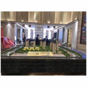Multiple Building Architecture Models With Integrated Landscaping And Lighting
