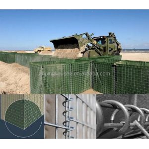Hot-dipped Galvanized Welded Mesh Bastion Barrier for Security and Protection