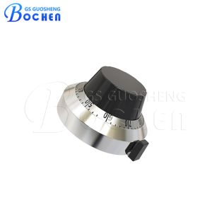 Wholesale 46mm Aluminum Turns Counting Dial Potentiometer Knob For 6.4mm Shaft H-46-6A from china suppliers