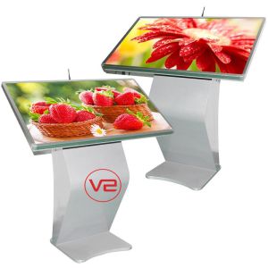 Interactive Computer Touch Screen Kiosk 0.284mm Pixel Pitch Full HD Picture