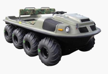 Quality Off Road 8X8 All Terrain Amphibious Vehicles Suitable For Both Land And Water for sale