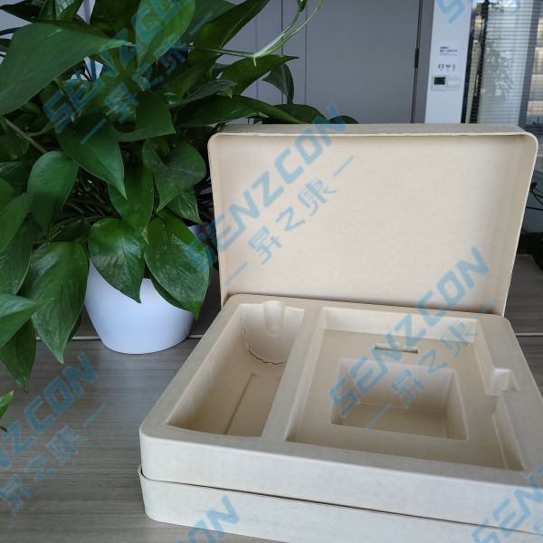 Quality Directly supplied by the factory. White pulp molding packaging base for high-end thermos cup sets. Environmentally friendly and biodegradable. for sale