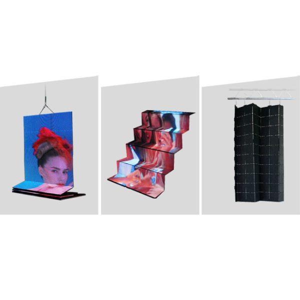 24 pcs Rental LED Screen Flexible Video Display Wall With 10000Hrs Life Time