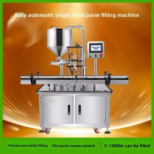 Easy Operation Fully Automatic Servo Rotor Pump Paste Liquid Filling Machine for