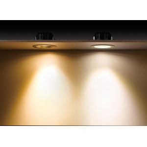 Adjustable Ceiling 8W Dimmable LED Downlights Brush Nickel