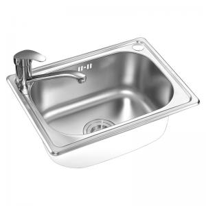China Undermount Stainless Steel Kitchen Sink 465x344mm With overflow on sale