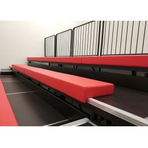 Assembling Upholstered Retractable Bleacher Seat Wall Attached For International
