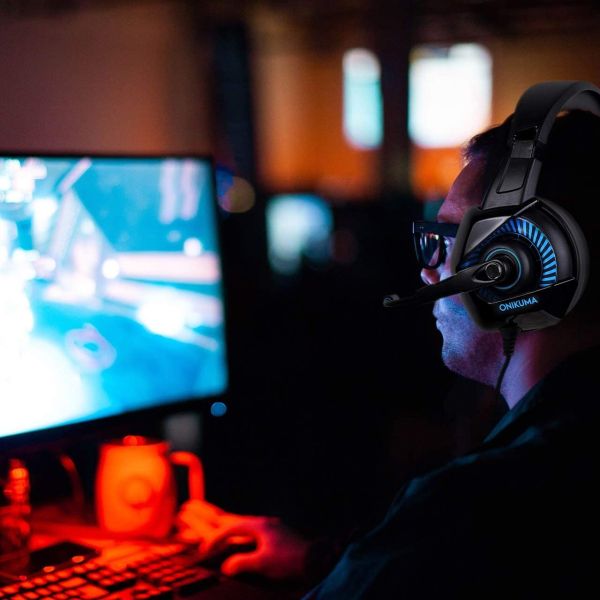 DC5V 20000Hz 117dB Onikuma K6 Gaming Headset