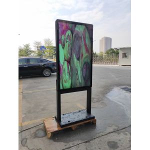 4000cd/m2 55inch Optical Bonding Lcd Totem 98mm Thickness