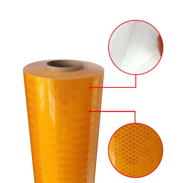 HIP Retro Prismatic Reflective Sheeting Permanent Adhesive Vinyl