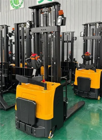 Quality Light Weight 1-1.5t Load Capacity 500mm Load Center Electric Pallet Stacker All-Electric Forklift with 1100mm Fork Length for sale