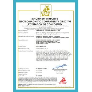 Zaozhuang No. 1 Cnc Machine Tool Co., Ltd. Certifications