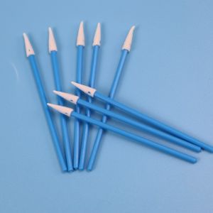Rigid PP Stick Sharp Pointed Sponge Foam Tip ESD Cleanroom Swab For Factory