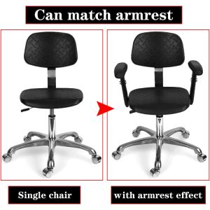 Anti Static ESD Safe Chairs Adjustable 360 Degree Swivel With Lifting Armrest