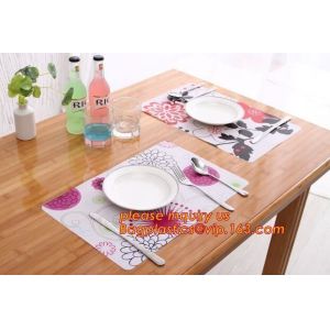 Heat insulation PVC Printed Placemat Dining Table Plate Mat,custom hot selling