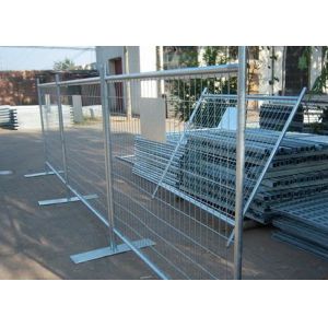 Professional Freestanding Chain Link Fence Panels , Portable Construction Fence
