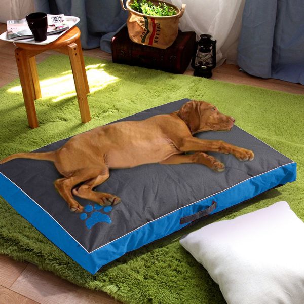 Non Slip Oxford Fabric Waterproof 70*45*6cm Dog Cushion Bed