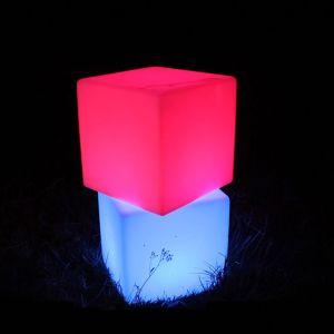 Buy cheap Remote Control Outdoor LED Cube Light With Rechargeable 4400mah Battery from wholesalers