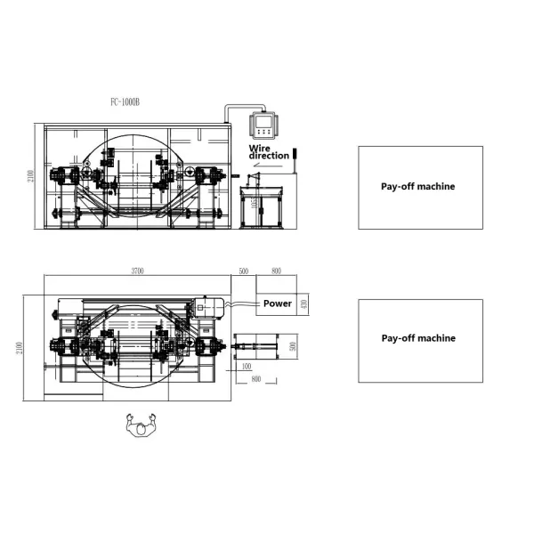 High Speed Copper Wire Bunching Machine Double Twist Buncher Machine 1000 Buncher
