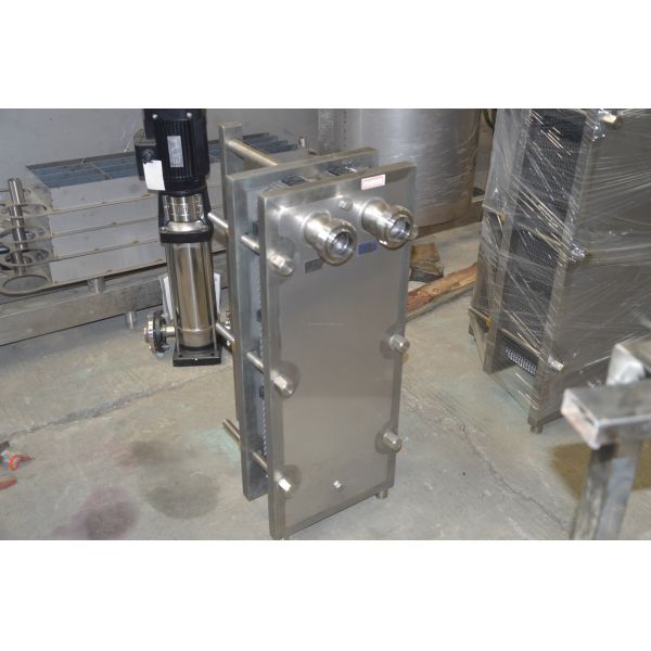 Stainless Steel Milk Plate Heat Exchanger for Maximum Working Pressure of 0.7mpa