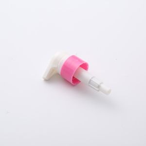 Durable Customized Pink Lotion Pump / Ribbed Foaming Hand Soap Pump