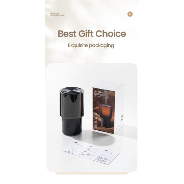 Intelligent Aromatherapy Humidifier (6-in-1/Tri Color Light/Silent) 140ml Large Capacity Desktop Light Gift Perfect