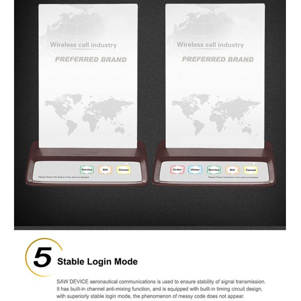 long distance wireless waiter call bell for restaurants,hotel,cafe,hospital