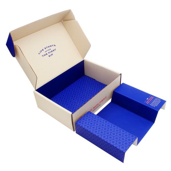 Custom Eco Friendly Skin Care Products Packing Shipping Box With Corrugated