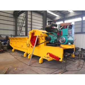 Diesel Engine Powered Wood Chipper Drum Crusher machine with magnetic system for