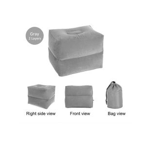 100TC Inflatable Airplane Footrest , Durable Blow Up Footrest For Travel