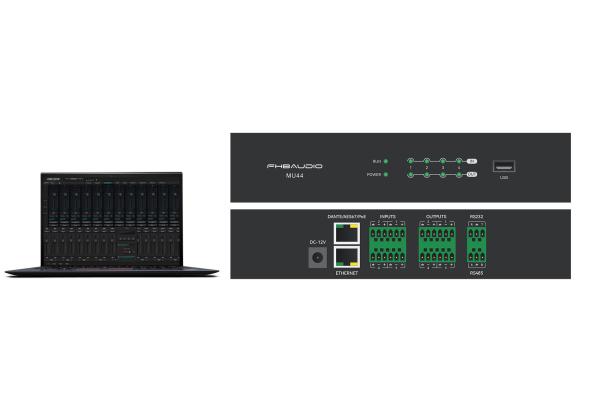 Quality 4 In 4 Out Signal Mini DSP Audio Processor RS232 With AFC ANS AGC ANC Ducker for sale