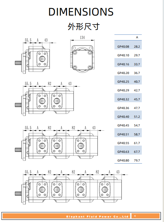 Parkers 7029122052 PGP620B0370AE2H3NT5P2C Hydraulic Gear Pump 6102161M91 For Fermec 965 Repairing
