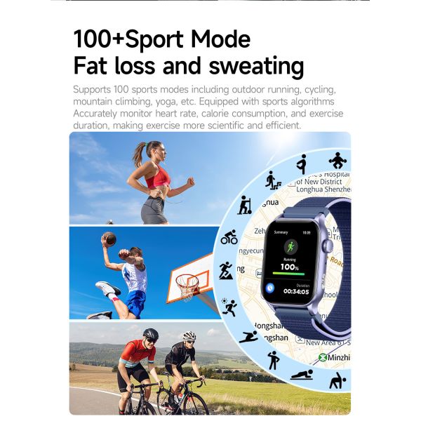 1.95inch Amoled GPS Outdoor Smart Watch Multi Sport Model