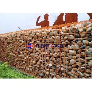 PVC coated Welded Mesh Gabion Baskets Feature Wall 50cm Hight