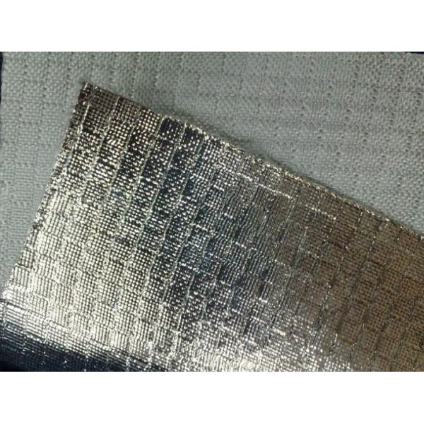Fire Retardant Aluminized Fiberglass Fabric ALFW600 With Strong Light Reflection