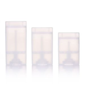 Recyclable Easy to Carry Oval Shape Twist Up Empty Deodorant Stick Container for