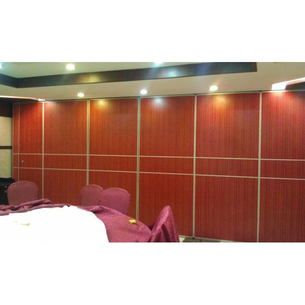 Operable Movable Folding Partition Wall For Hotel Melamine Surface
